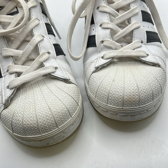 Adidas Superstar Athletic Active Shoe White Black Mens Size 7 - Picture 10 of 16